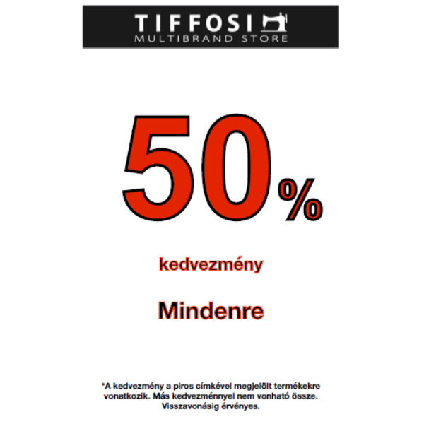 Tiffosi: 50% kedvezmény