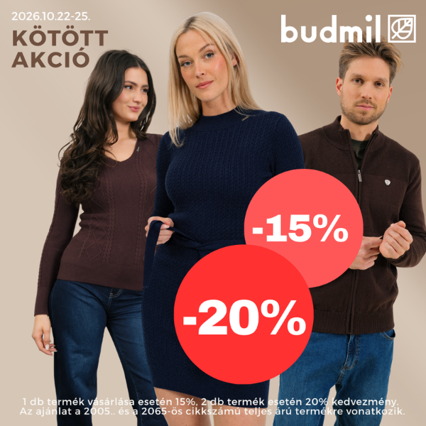 Budmil: Akár 20% kedvezmény
